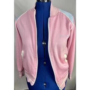 Vintage Emilio Cavallini Pink Track Jacket | Retro Zip-Up | Size M